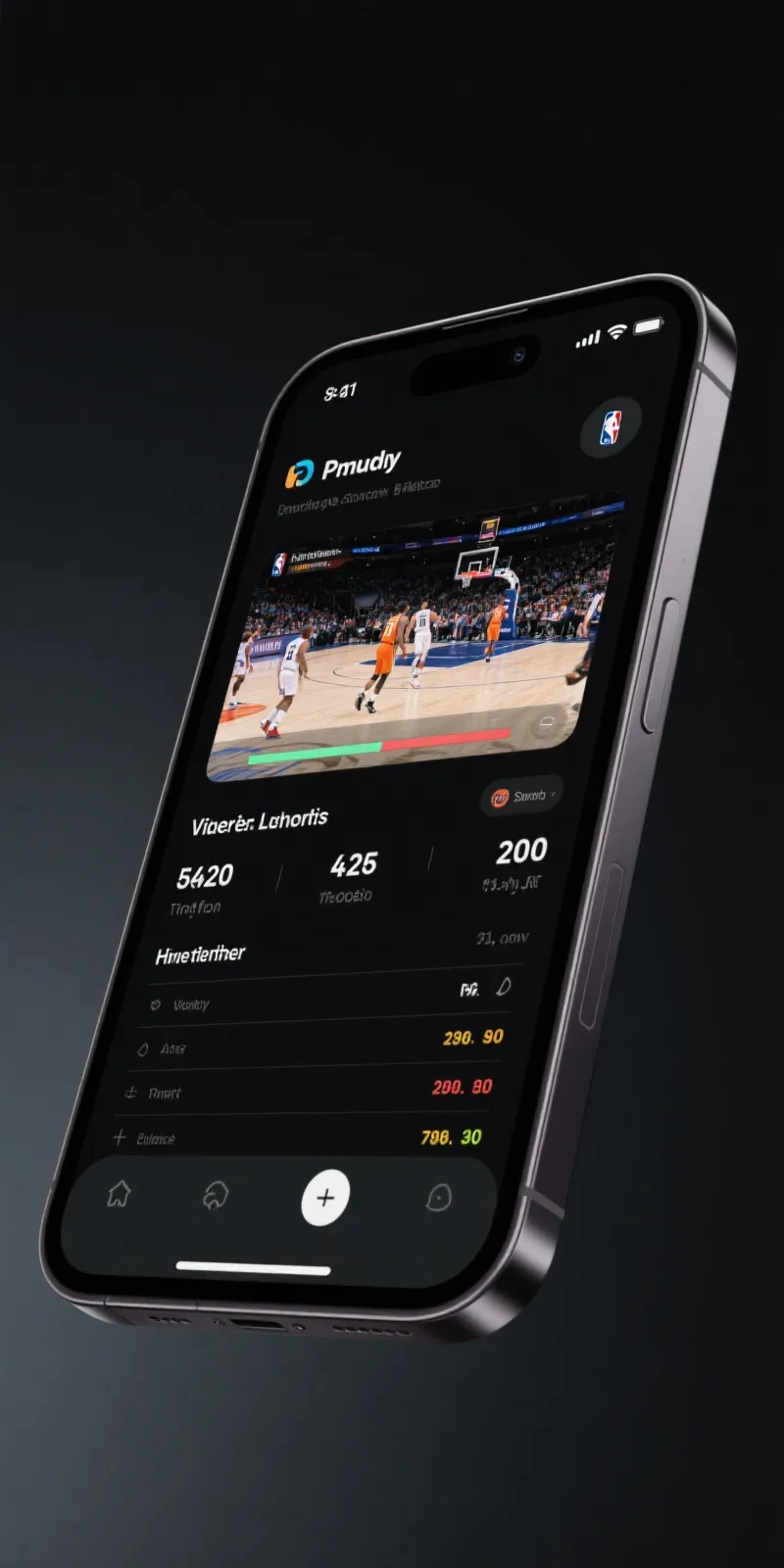 NBA Live App Interface